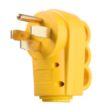 125V/50Amp Heavy Duty RV Replacement Male Plug for rv extension cord with Ergonomic Grip Handle, DROP SHIPPING FROM CA, US